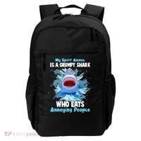 Funny My Spirit Animal Is A Grumpy Shark Backpack thumb 0