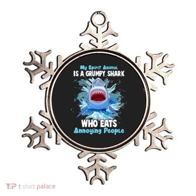Funny My Spirit Animal Is A Grumpy Shark Ornament