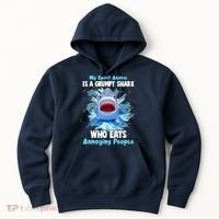 Funny My Spirit Animal Is A Grumpy Shark Hoodie thumb 0