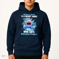 Funny My Spirit Animal Is A Grumpy Shark Hoodie thumb 2