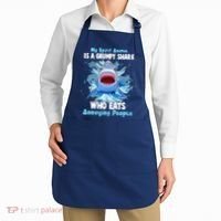 Funny My Spirit Animal Is A Grumpy Shark Apron thumb 2