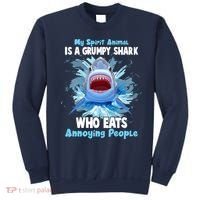 Funny My Spirit Animal Is A Grumpy Shark Sweatshirt thumb 0