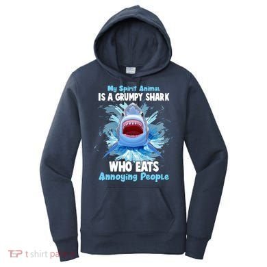 Funny My Spirit Animal Is A Grumpy Shark Women's Hoodie