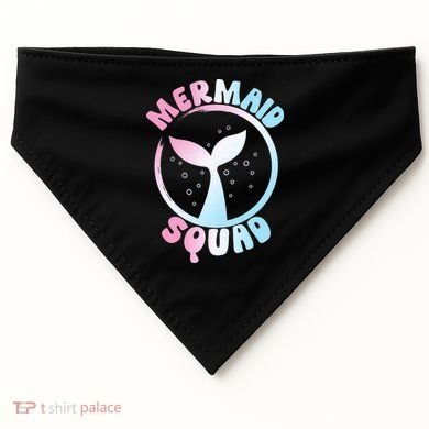 Funny Mermaid Squad Swimming Mermaid USA-Made Doggie Bandana