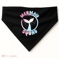 Funny Mermaid Squad Swimming Mermaid USA-Made Doggie Bandana thumb 0