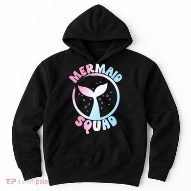Funny Mermaid Squad Swimming Mermaid Hoodie