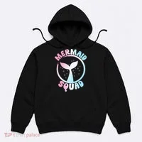 Funny Mermaid Squad Swimming Mermaid Hoodie thumb 0