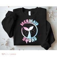 Funny Mermaid Squad Swimming Mermaid Sweatshirt thumb 2