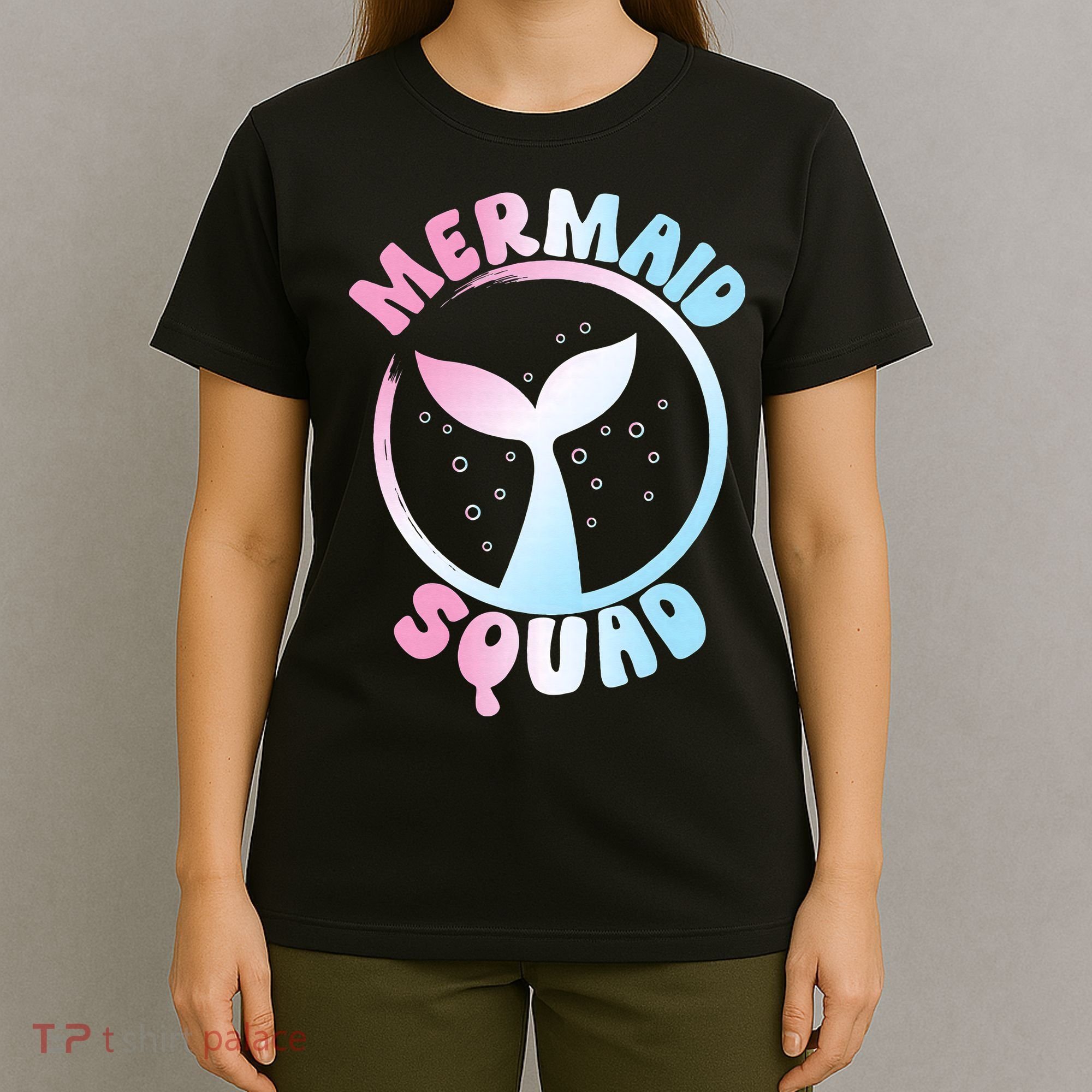 Funny Mermaid Squad Swimming Mermaid T-Shirt