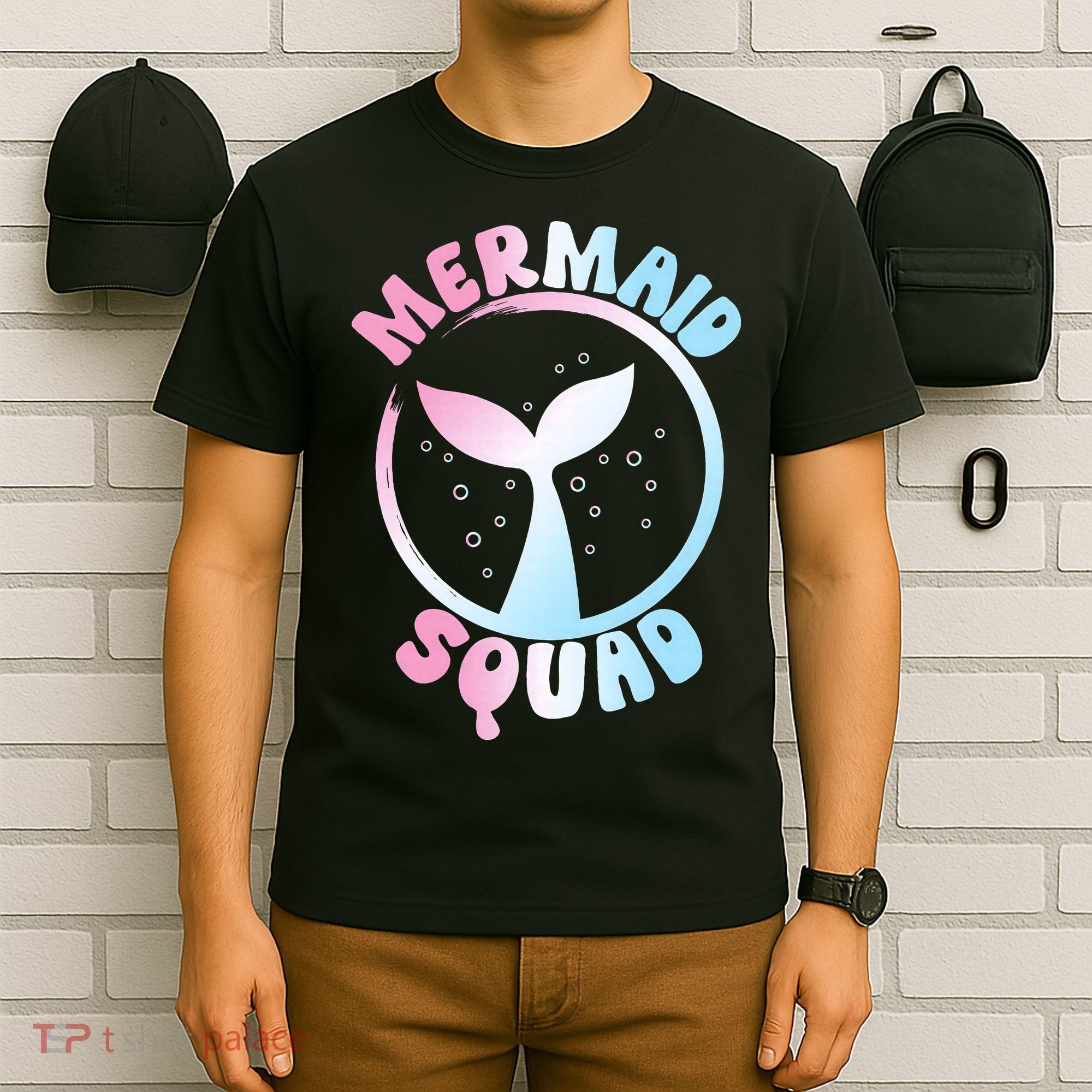 Funny Mermaid Squad Swimming Mermaid T-Shirt