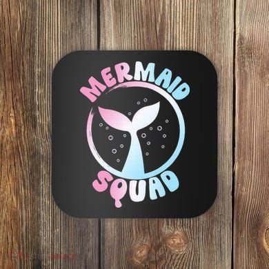 Funny Mermaid Squad Swimming Mermaid Coaster