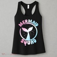 Funny Mermaid Squad Swimming Mermaid Women's Tank Top thumb 3