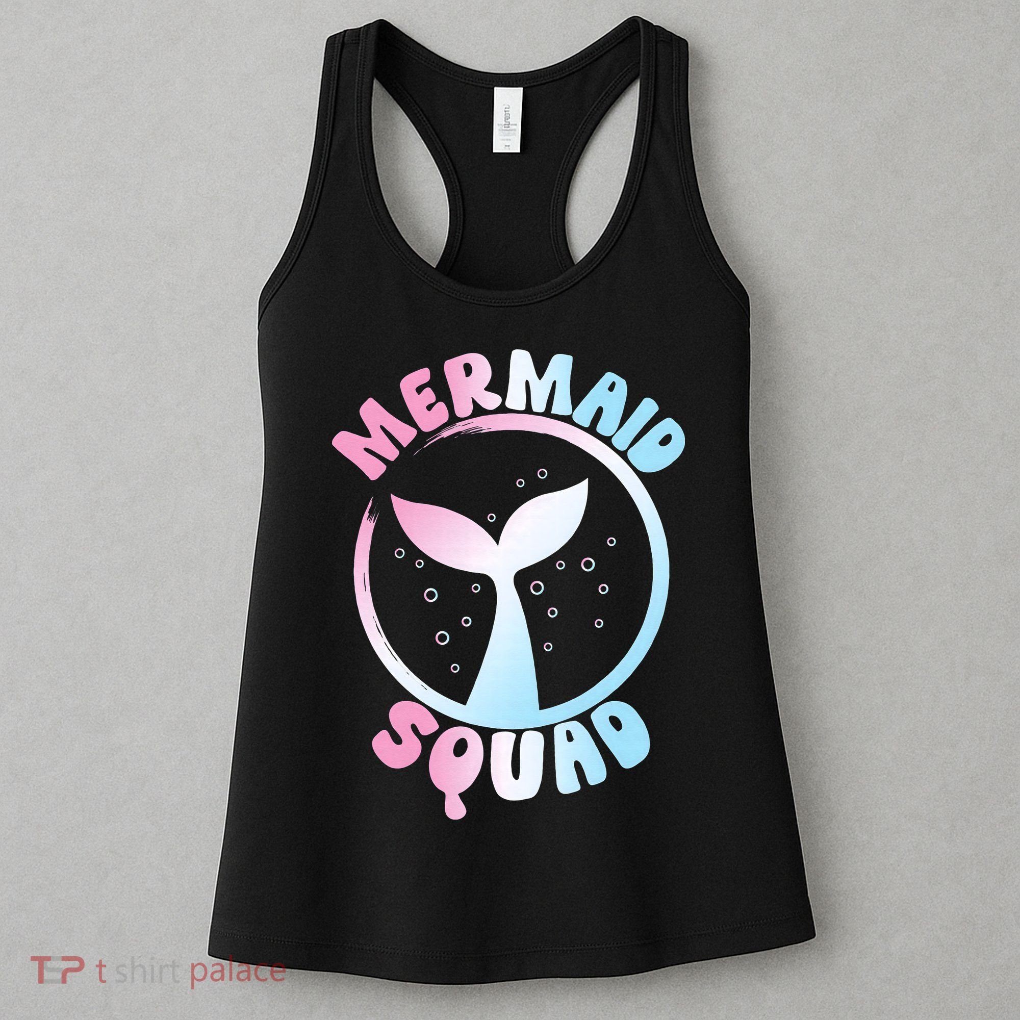 Funny Mermaid Squad Swimming Mermaid Women's Tank Top