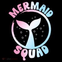Funny Mermaid Squad Swimming Mermaid Baby Bodysuit thumb 2
