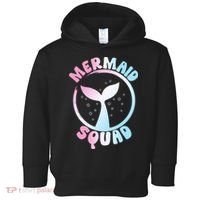 Funny Mermaid Squad Swimming Mermaid Toddler Hoodie thumb 0