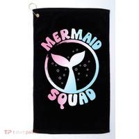 Funny Mermaid Squad Swimming Mermaid Golf Towel thumb 0