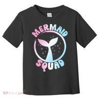 Funny Mermaid Squad Swimming Mermaid Toddler T-Shirt thumb 0