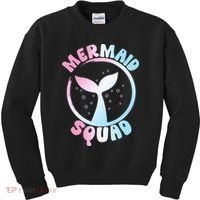 Funny Mermaid Squad Swimming Mermaid Kids Sweatshirt thumb 0