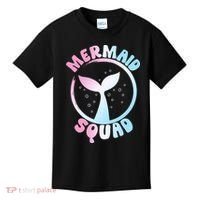 Funny Mermaid Squad Swimming Mermaid Kids T-Shirt thumb 0