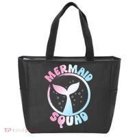 Funny Mermaid Squad Swimming Mermaid Tote Bag thumb 0