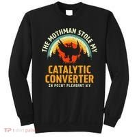 Funny Mothman Stole My Catalytic Converter Mothman Cryptid Sweatshirt thumb 0