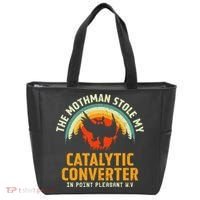 Funny Mothman Stole My Catalytic Converter Mothman Cryptid Tote Bag thumb 0