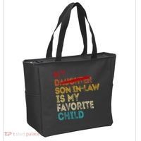 Funny My Son In Law Is My Favorite Child Replaced Daughter Tote Bag thumb 2