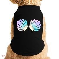 Funny Mermaid Shell Costume Gift Doggie Tank thumb 0