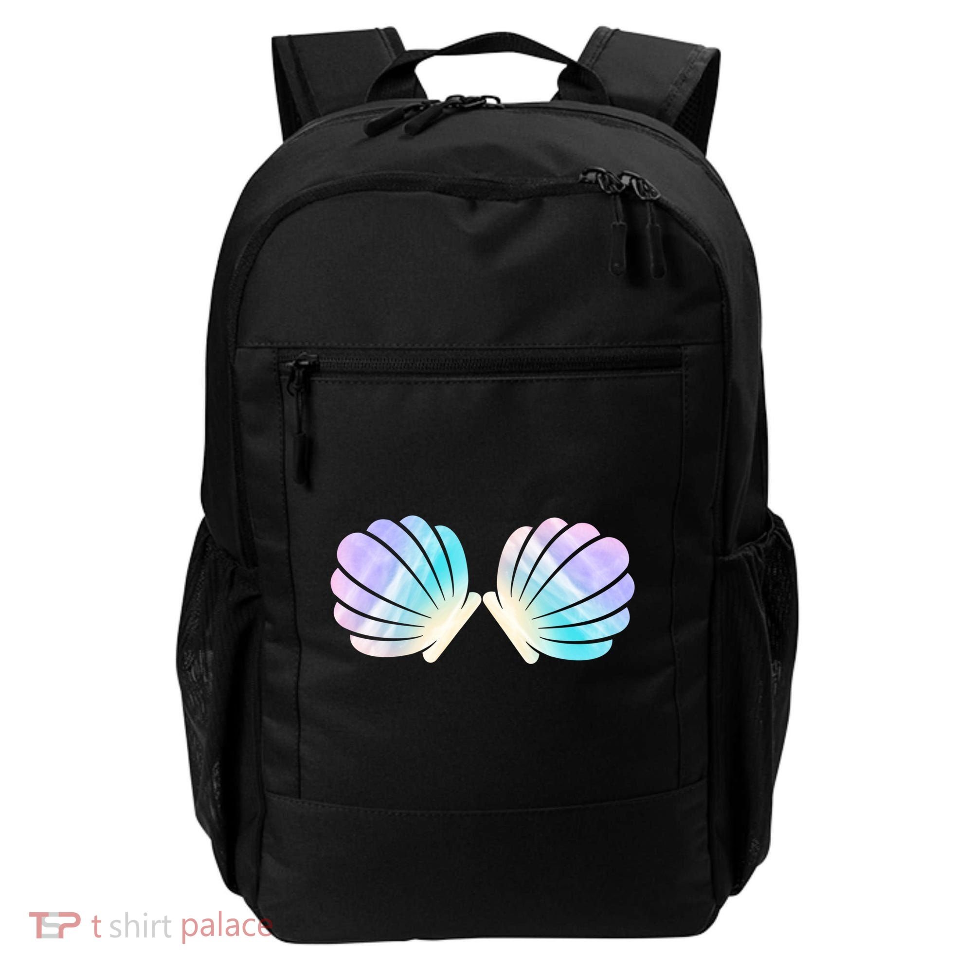 Funny Mermaid Shell Costume Gift Backpack