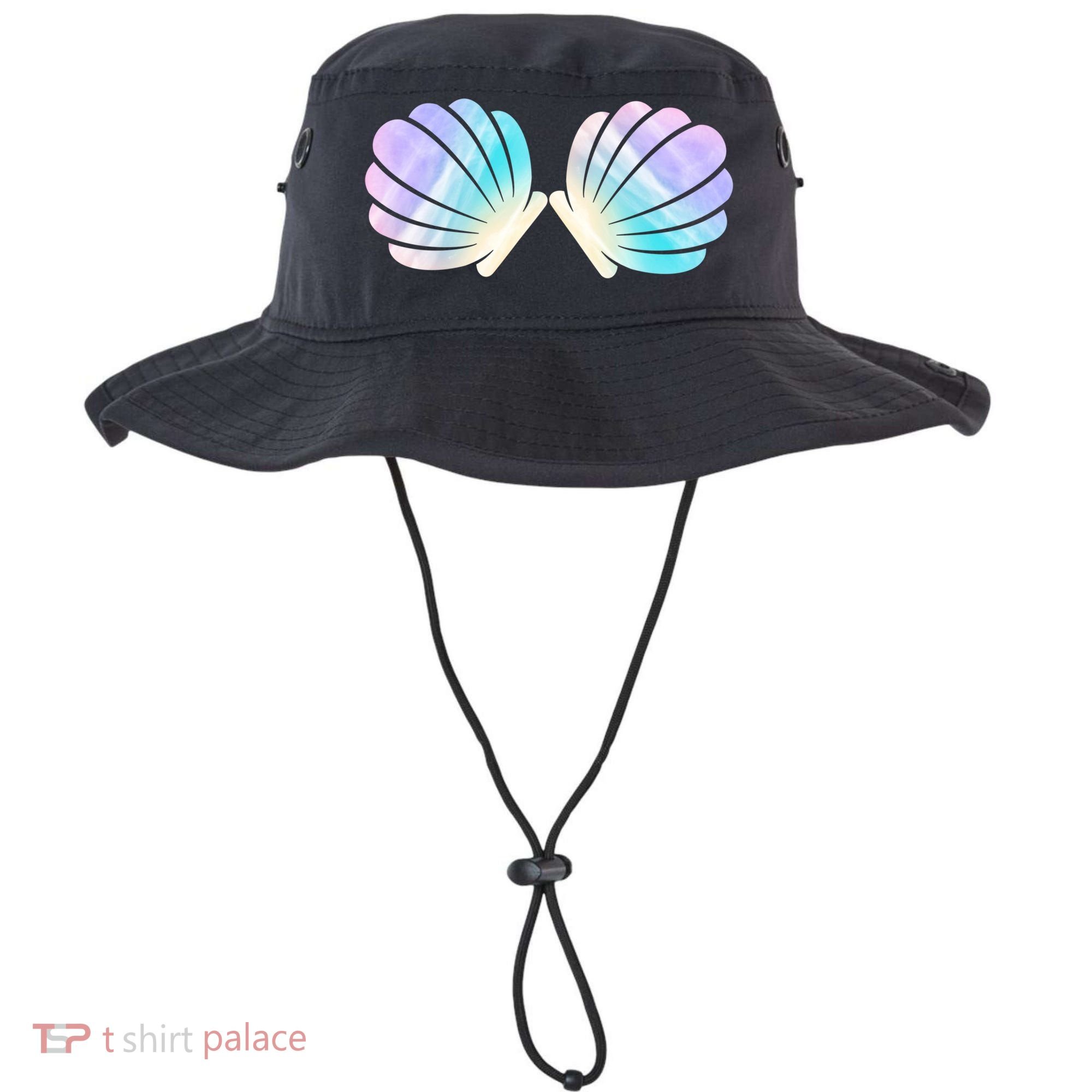 Funny Mermaid Shell Costume Gift Bucket Hat