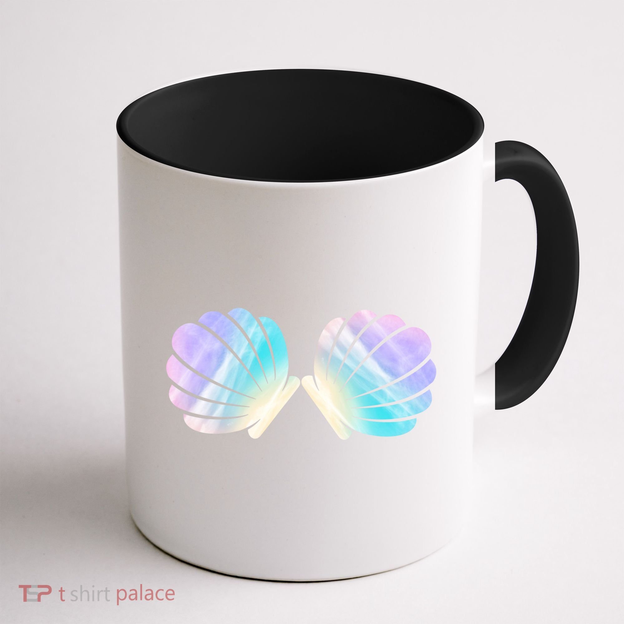 Funny Mermaid Shell Costume Gift Coffee Mug
