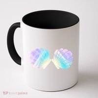 Funny Mermaid Shell Costume Gift Coffee Mug thumb 0