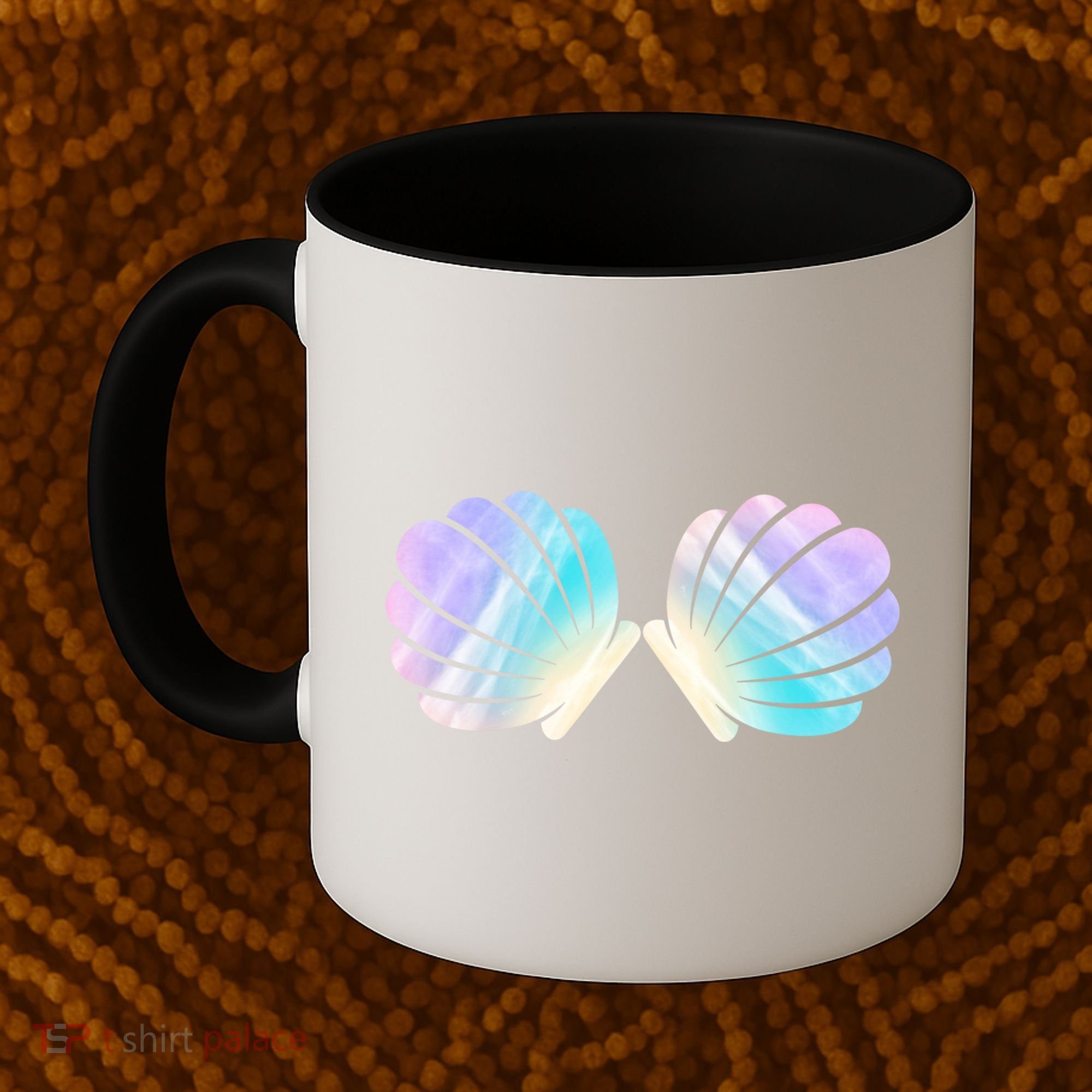 Funny Mermaid Shell Costume Gift Coffee Mug