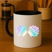 Funny Mermaid Shell Costume Gift Coffee Mug thumb 4