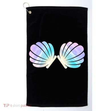 Funny Mermaid Shell Costume Gift Golf Towel