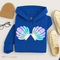 Funny Mermaid Shell Costume Gift Hoodie thumb 4