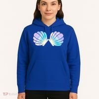 Funny Mermaid Shell Costume Gift Hoodie thumb 5