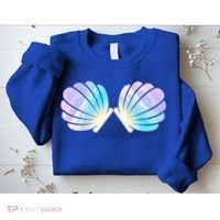 Funny Mermaid Shell Costume Gift Sweatshirt thumb 2