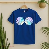 Funny Mermaid Shell Costume Gift T-Shirt thumb 2