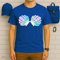 Funny Mermaid Shell Costume Gift T-Shirt thumb 6