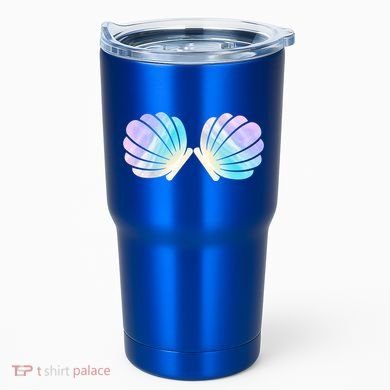 Funny Mermaid Shell Costume Gift Tumbler