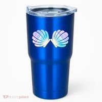 Funny Mermaid Shell Costume Gift Tumbler thumb 0