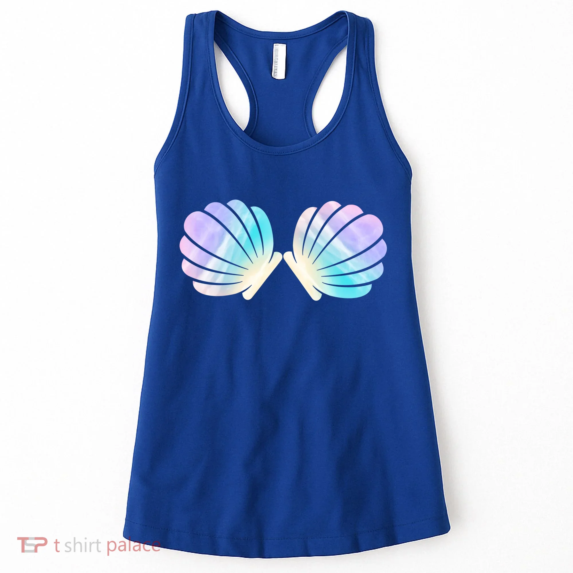 Funny Mermaid Shell Costume Gift Women's Tank Top