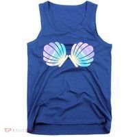 Funny Mermaid Shell Costume Gift Tank Top thumb 0
