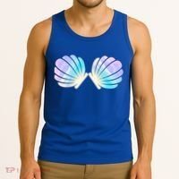 Funny Mermaid Shell Costume Gift Tank Top thumb 3