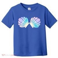 Funny Mermaid Shell Costume Gift Toddler T-Shirt thumb 0