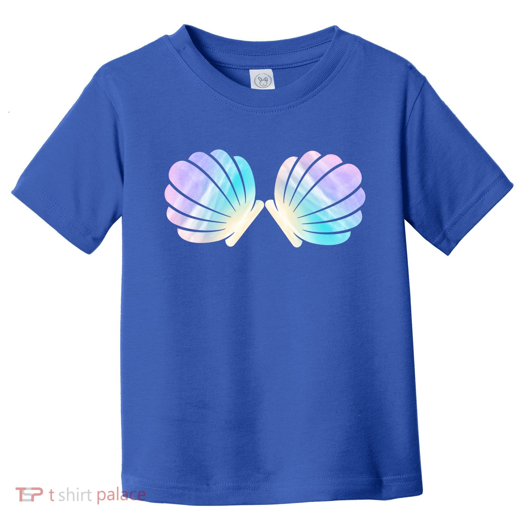 Funny Mermaid Shell Costume Gift Toddler T-Shirt
