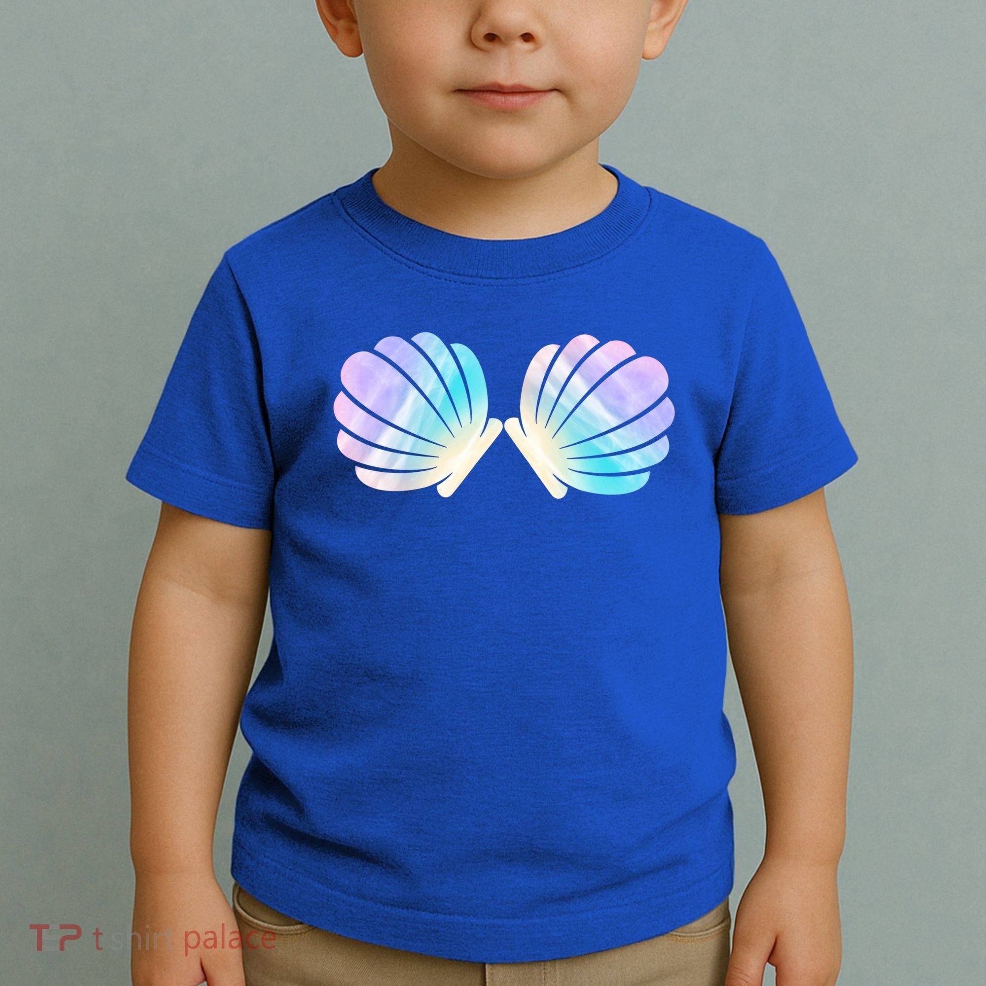 Funny Mermaid Shell Costume Gift Toddler T-Shirt