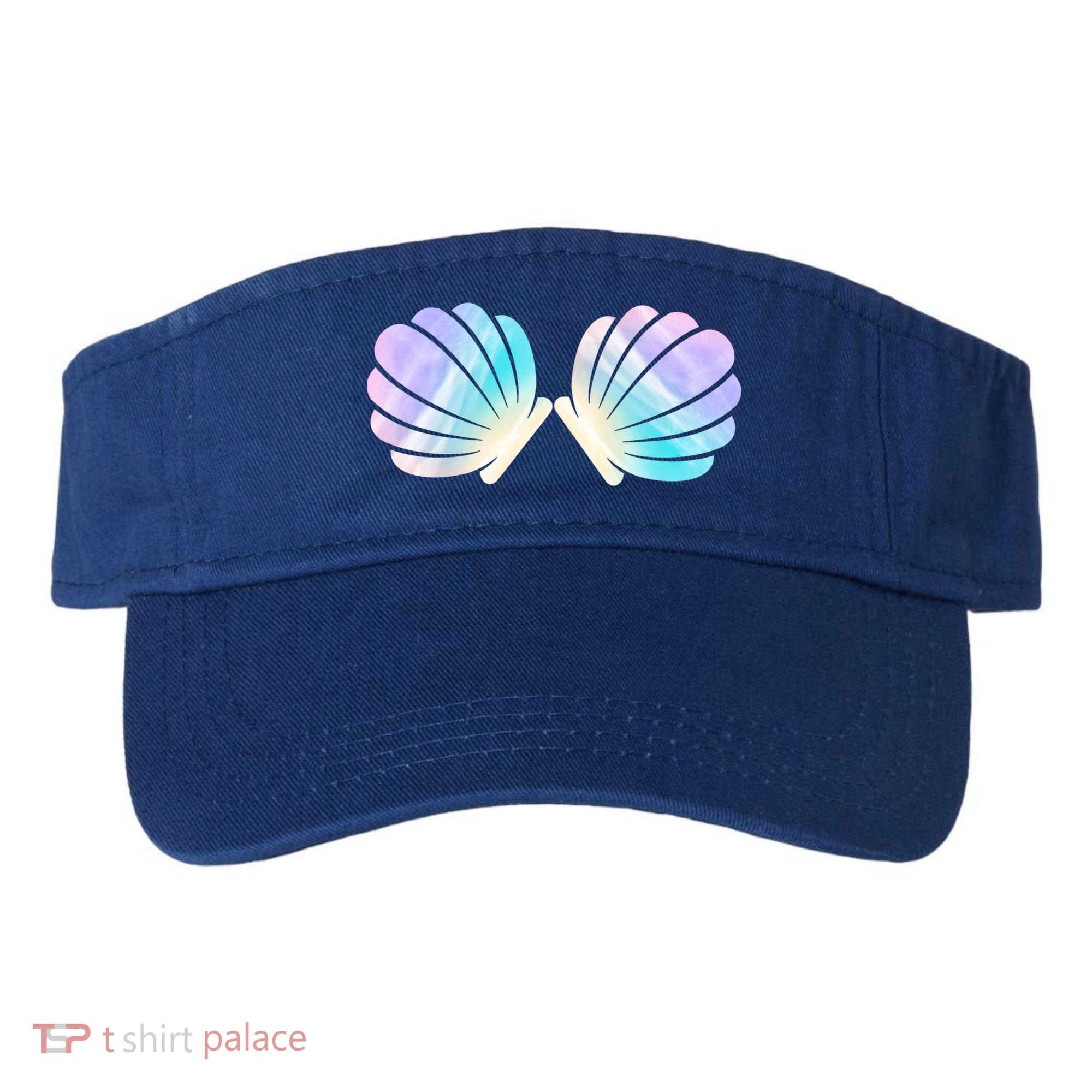 Funny Mermaid Shell Costume Gift Visor