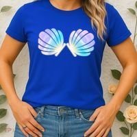 Funny Mermaid Shell Costume Gift Women's T-Shirt thumb 2